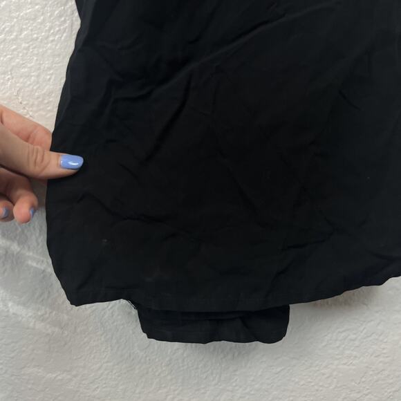 Old Navy Jumpsuit Womens Medium Black Square Neck Wide Leg Minimal Casual READ - Picture 5 of 16